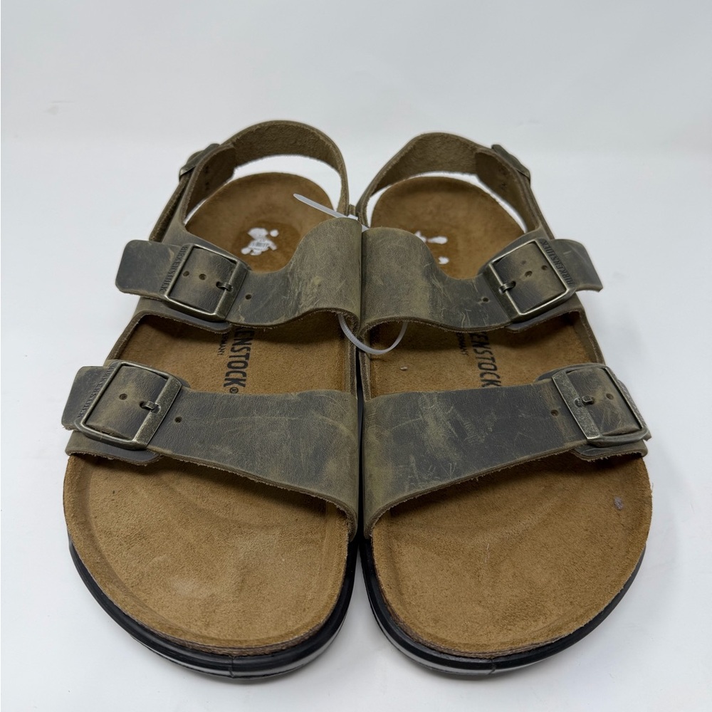 Birkenstock Olive Leather Sandals